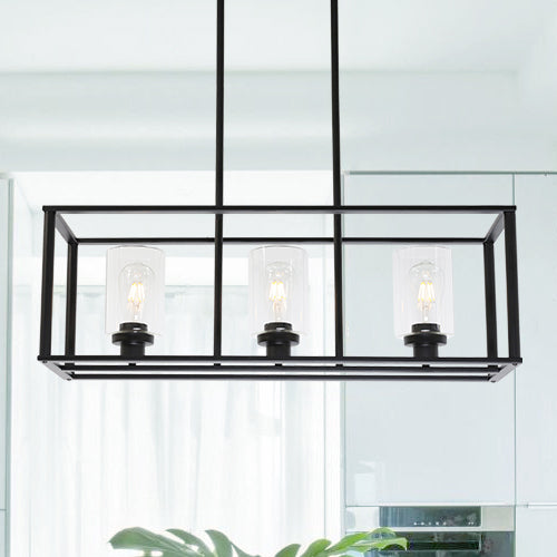 Kitchen Island Light Light Black Chandelier Farmhouse