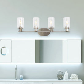 4 Light VINLUZ Wall Sconce Contemporary Stylish Bathroom Vanity Lighting